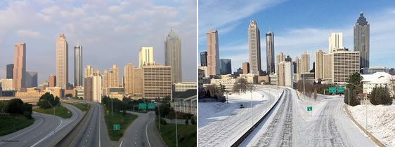 A Snow Storm in Atlanta Feb 2014