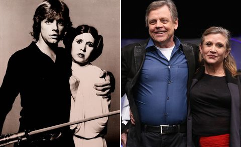 Star Wars - Luke Skywalker and Princess Leia then and now - 38 Years Apart