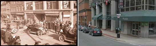 Barrington Street/George Street Halifax NS, Canada (circa 1918 - 2013)