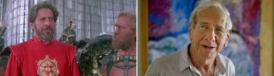 Flash Gordon (1980), Dr. Hans Zarkov (Topol), then and now.
