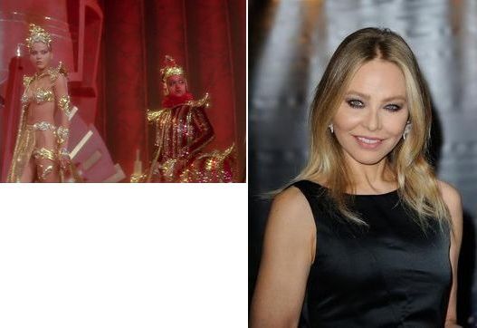 Flash Gordon (1980), Princess Aura (Ornella Muti), then and now